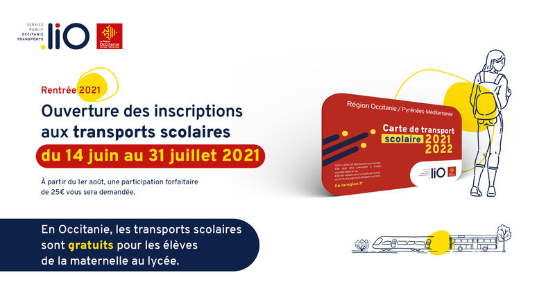 Affiche d’information sur l’inscription aux transports scolaires