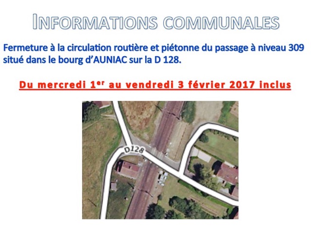 Plan des travaux sur la D128