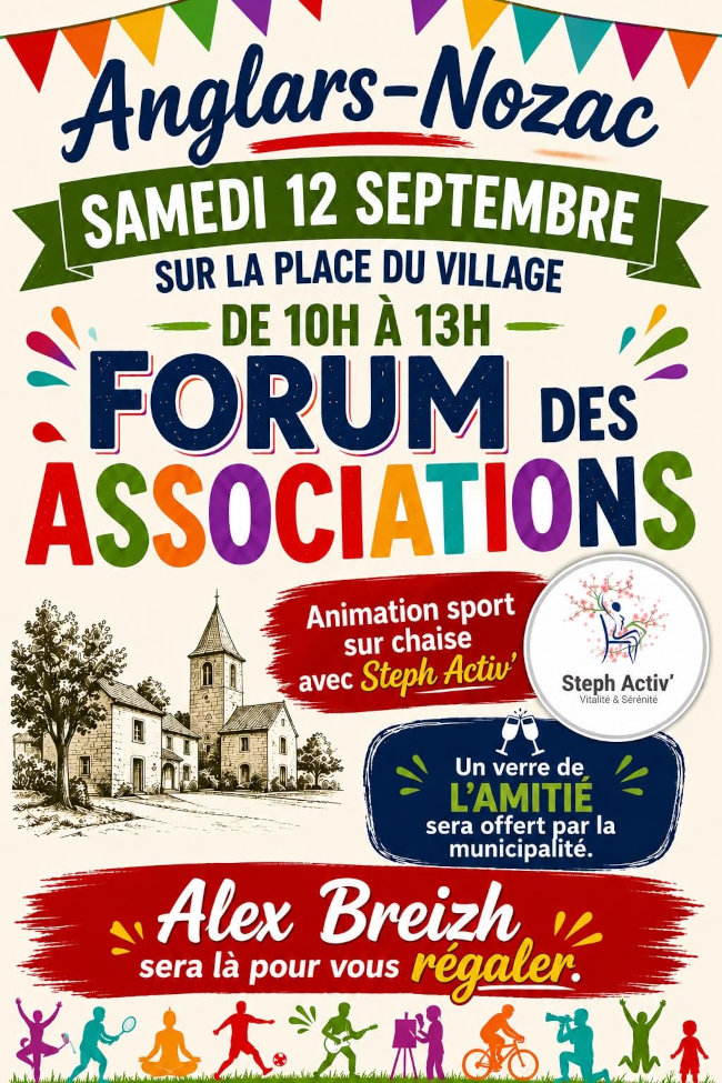 Affiche du forum des associations.