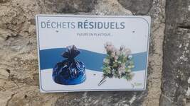Panneau pour les déchets résiduels